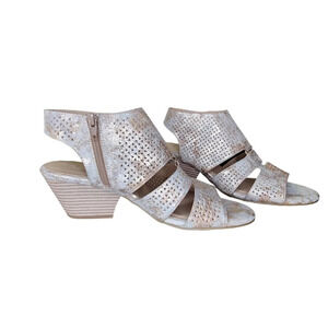 Soul Naturalizer Dez Gold Metallic Heeled Sandals Size US Size 9.5